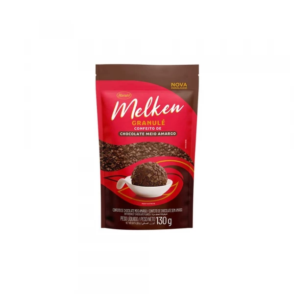 Granulado Meio Amargo 130g Melken Harald