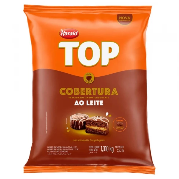 Chocolate Em Gotas Ao Leite 1Kg Top Harald