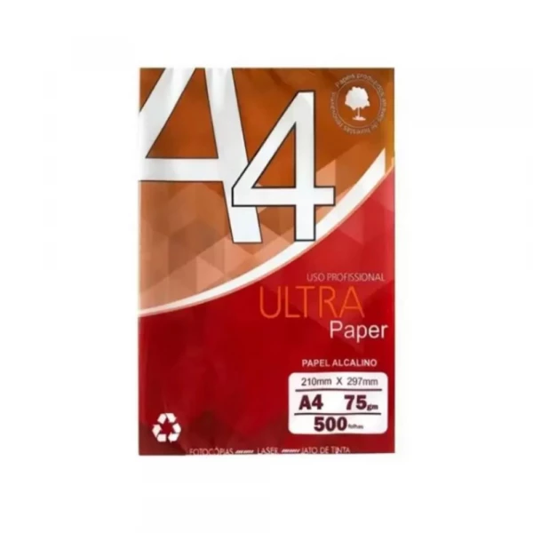 Folha Sulfite Branca A4 Com 500 Folhas Ultra