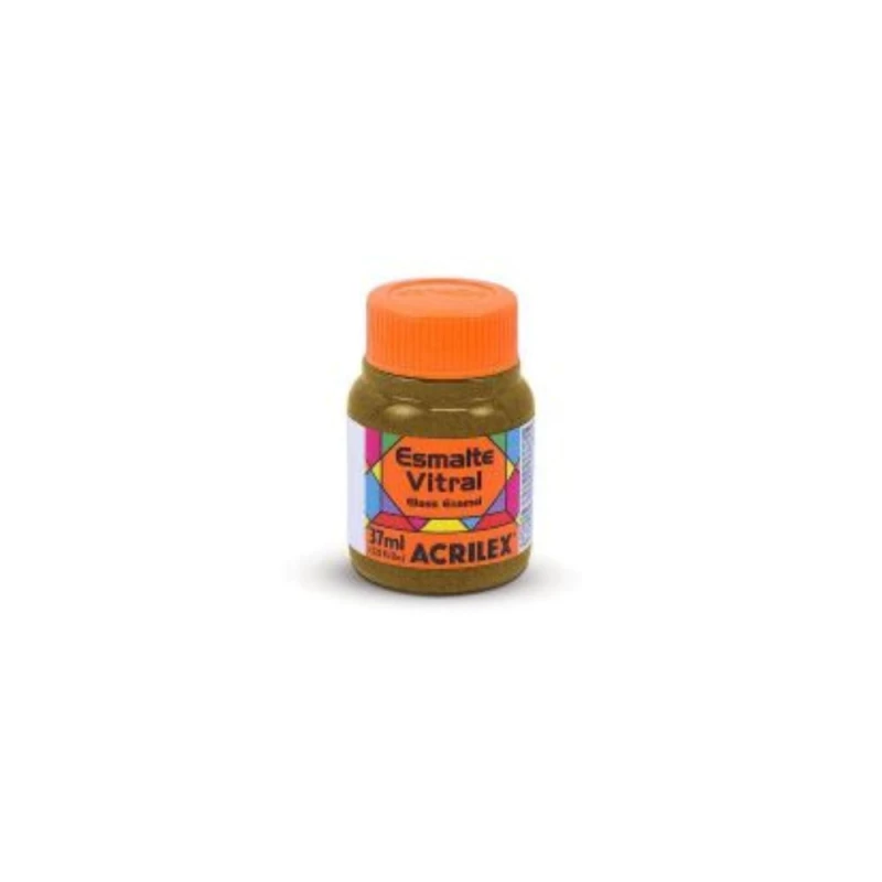 Tinta Esmalte Vitral Ouro 37ml Acrilex