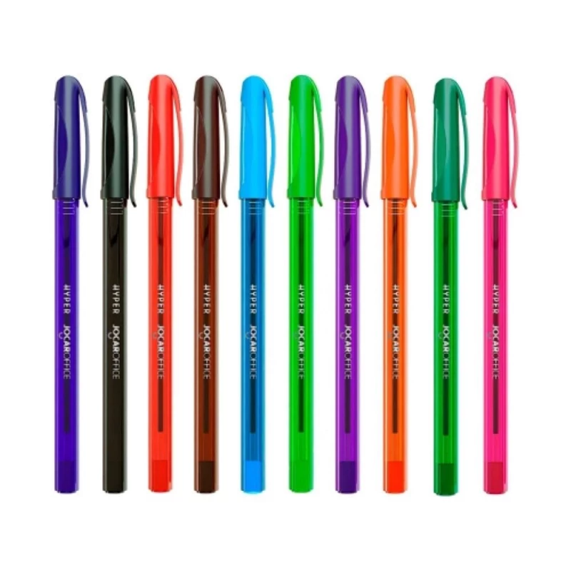 Caneta Esferografica Hyper 1.0 Com 10 Cores Leo & Leo