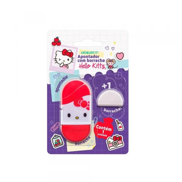Apontador Com Borracha Hello Kitty Leo & Leo