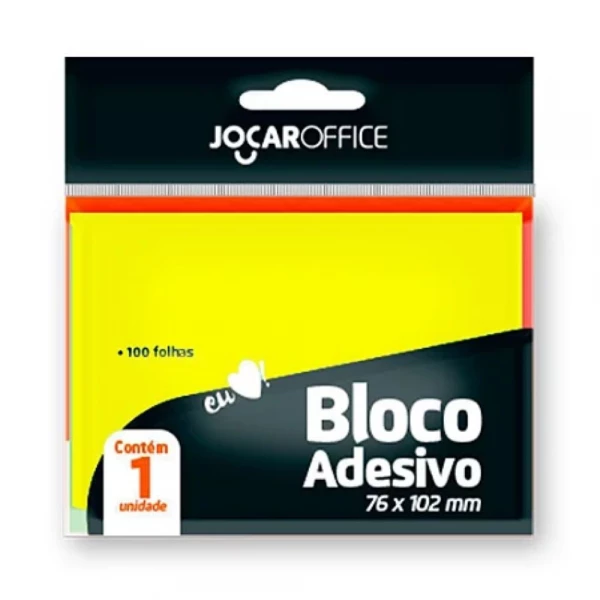 Bloco Adesivo Amarelo 76mmx102mm Leo & Leo