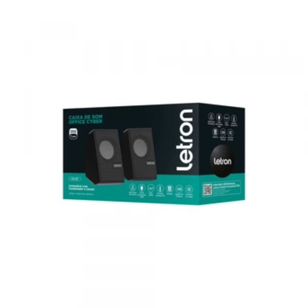 Caixa De Som Office Cyber Letron Leo & Leo