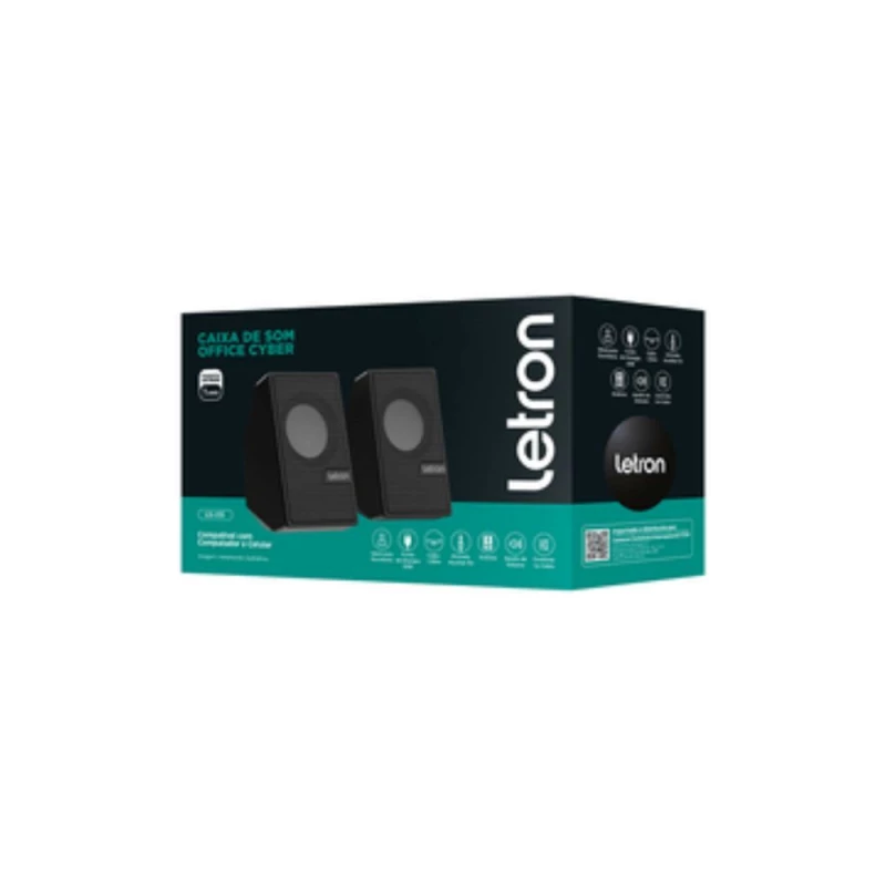 Caixa De Som Office Cyber Letron Leo & Leo