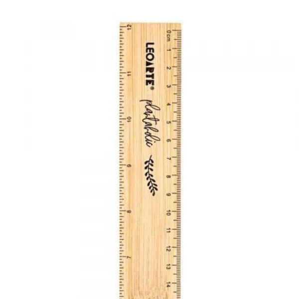 Regua De Bambu 30cm Leo & Leo