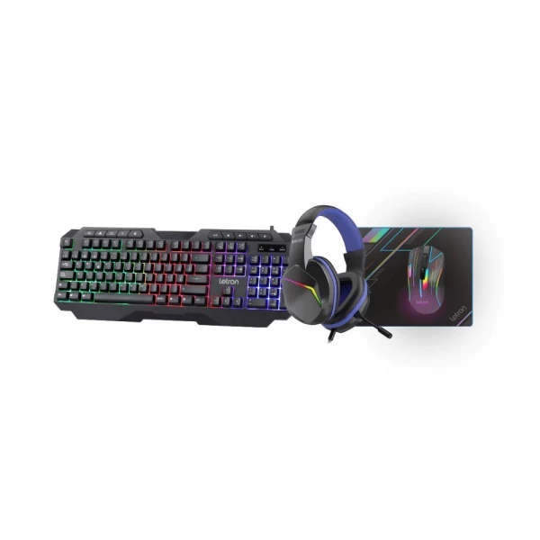 Combo Need Gamer 4 Em 1 Teclado/Mouse/Headset/Mouse Pad  Letron Leo & Leo