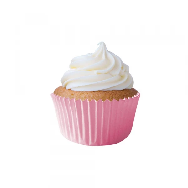 Forma Para Cupcake N0 Rosa Bebe Com 45 Unidades Mago
