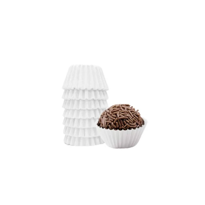 Forminha Para Doces N4 Branco Com 100 Unidades Mago