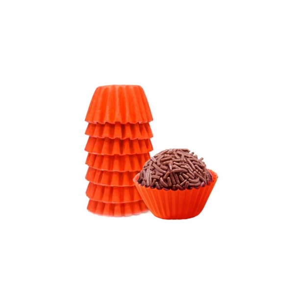 Forminha Para Doces N5 Laranja Com 100 Unidades Mago