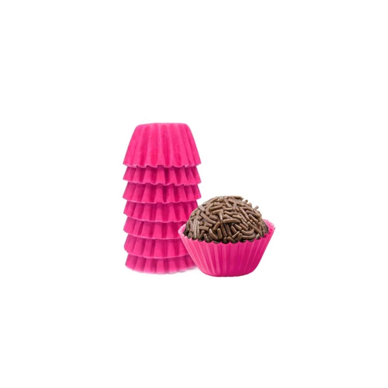 Forminha Para Doces N4 Pink Com 100 Unidades Mago