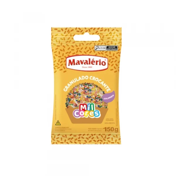 Granulado Crocante Colorido 150g Mavalerio
