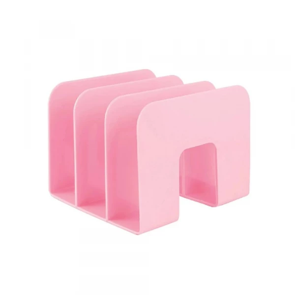 Organizador De Livros Standard Rosa Com 3 Divisoes Maxcril
