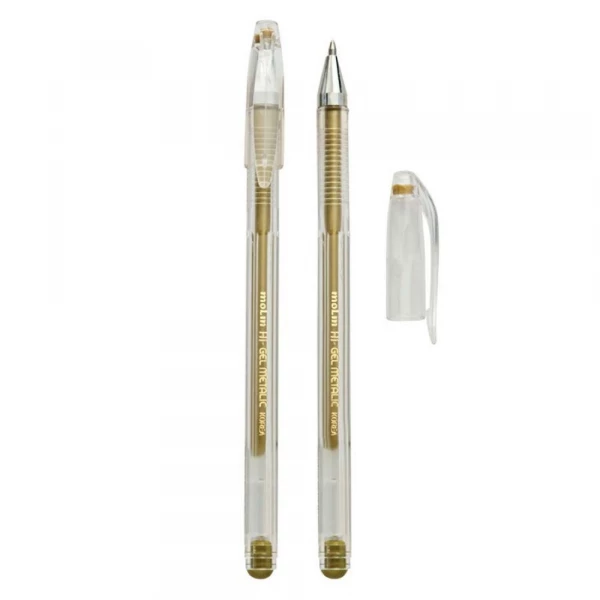 Caneta Gel Metalica Ouro 0.7 Molin