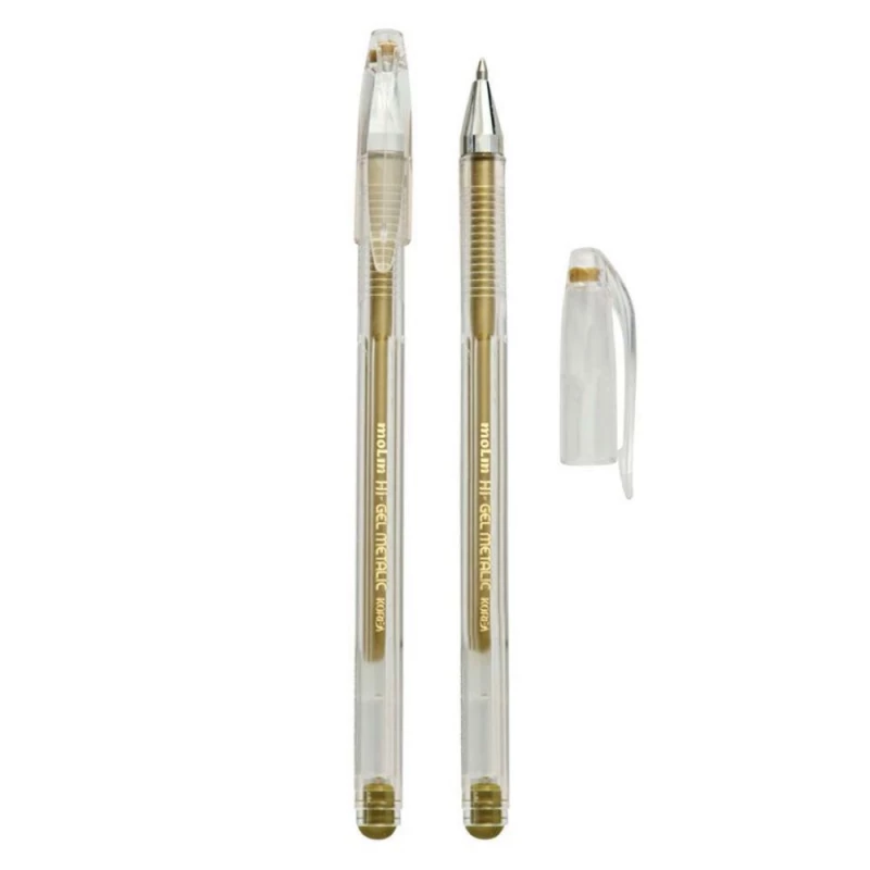 Caneta Gel Metalica Ouro 0.7 Molin