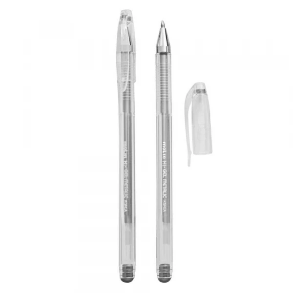 Caneta Gel Metalica Prata 0.7 Molin