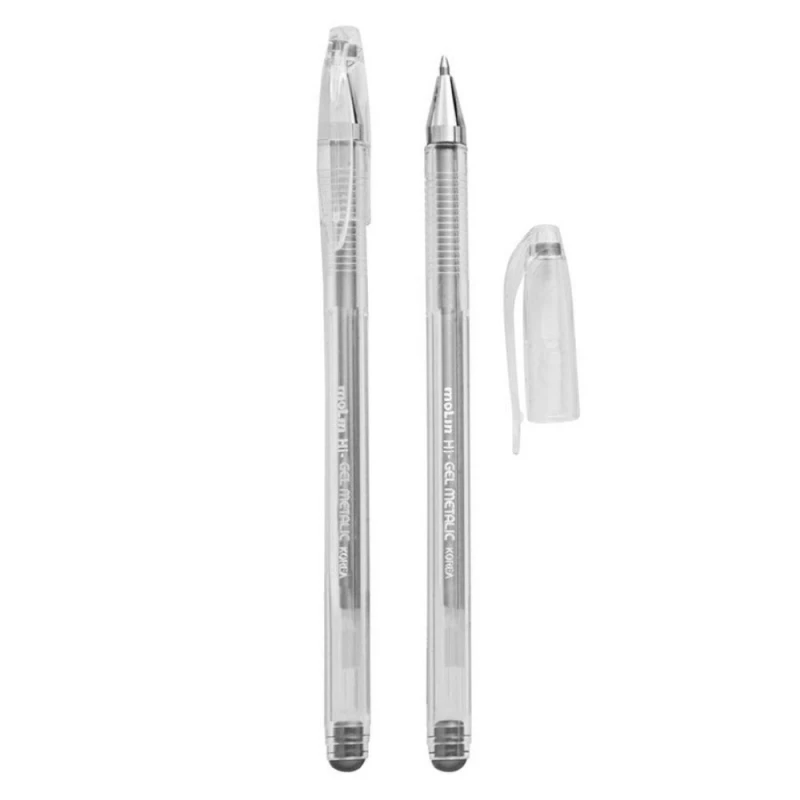 Caneta Gel Metalica Prata 0.7 Molin