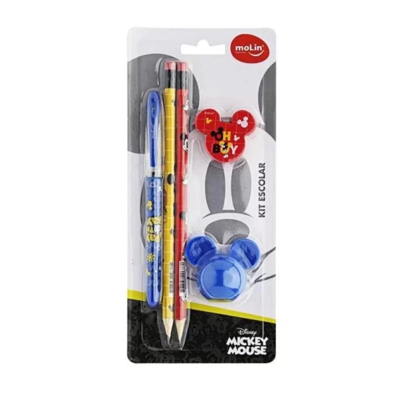 Kit Escolar Mickey Mouse Molin