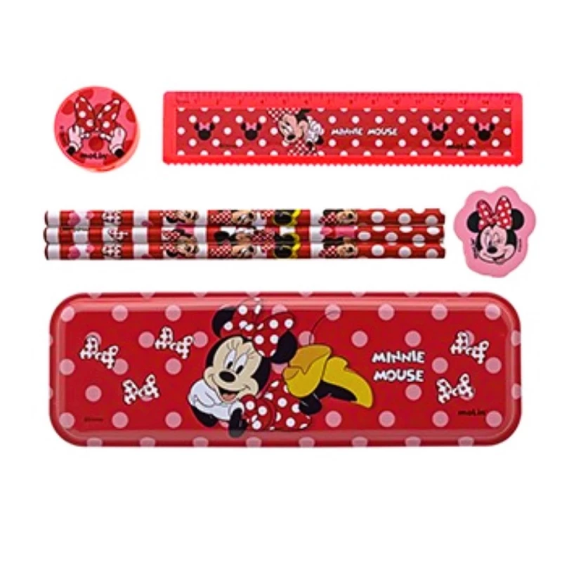 Kit Escolar Minnie Mouse 7 Itens Molin