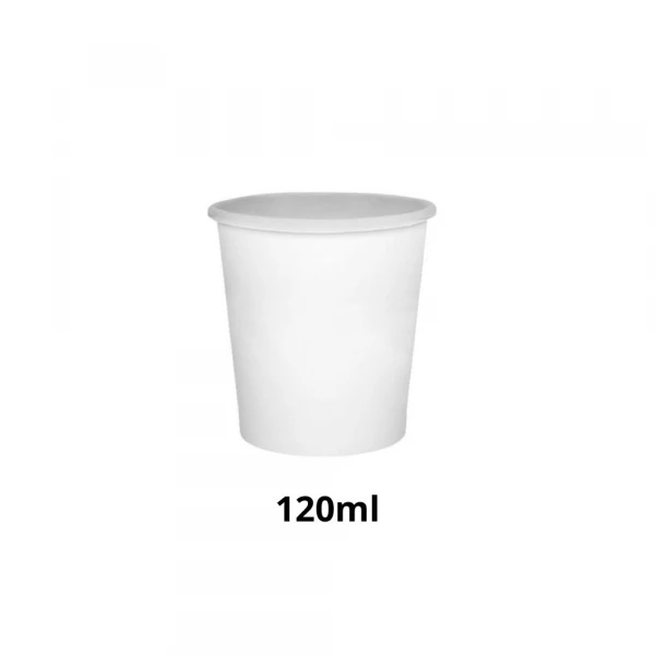 Copo De Papel Descartavel Branco 120ml 50 Unidades Monouso
