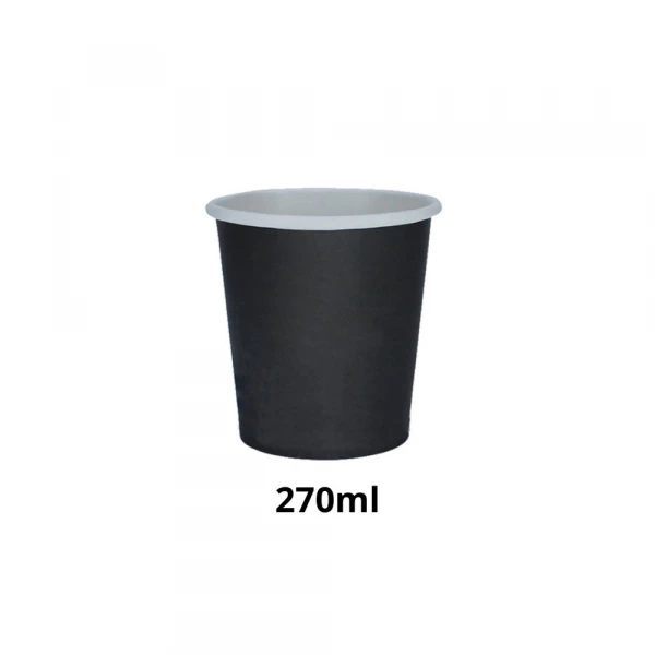 Copo De Papel Descartavel Preto 270ml 50 Unidades Monouso