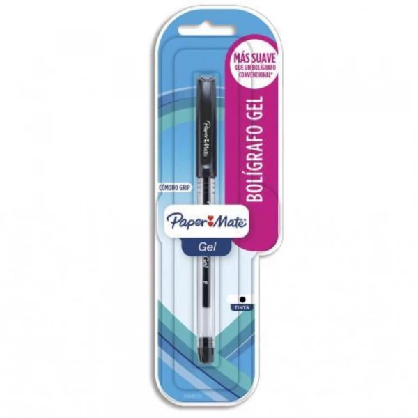 Caneta Gel Preta Paper Mate