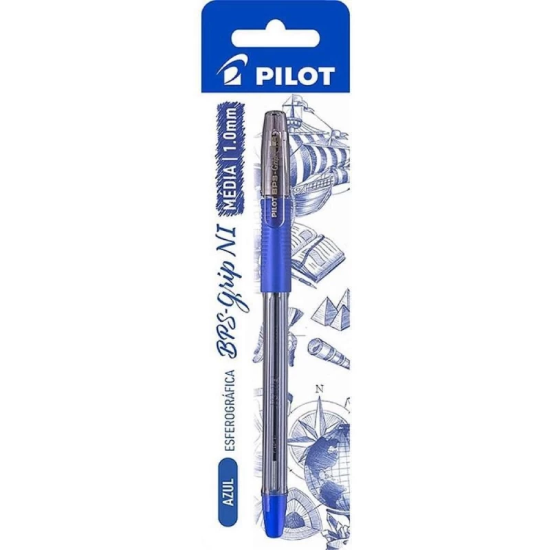 Caneta Esferografica Bps Grip 1.0mm Azul Pilot                       
