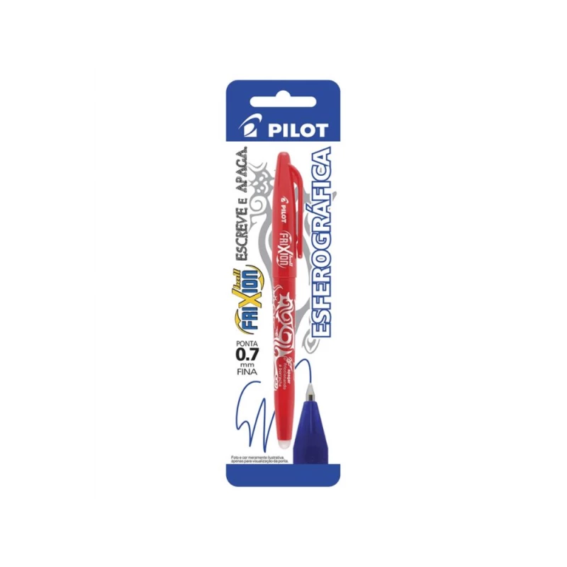 Caneta Esferografica Frixion Ball Apagavel Vermelha 0.7 Pilot