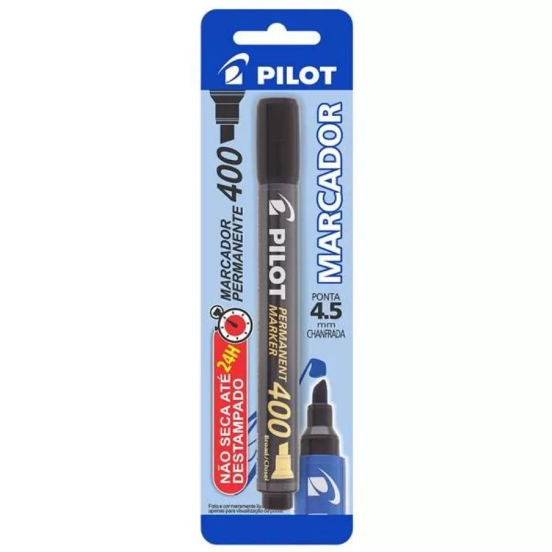 Marcador Permanente Chanfrado 4.5 Preta Pilot