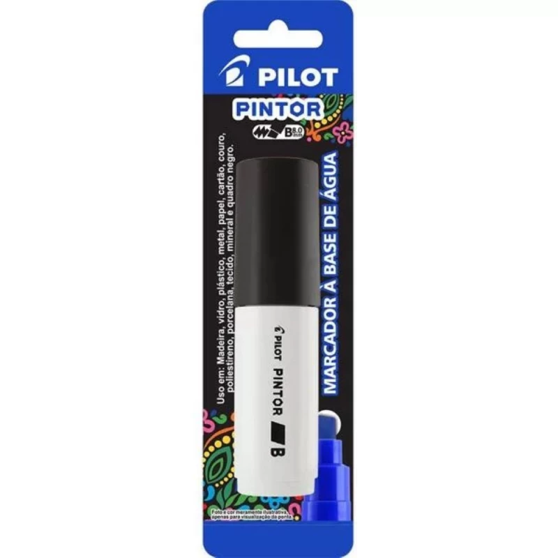 Marcador Pintor 8.0 Preta Pilot