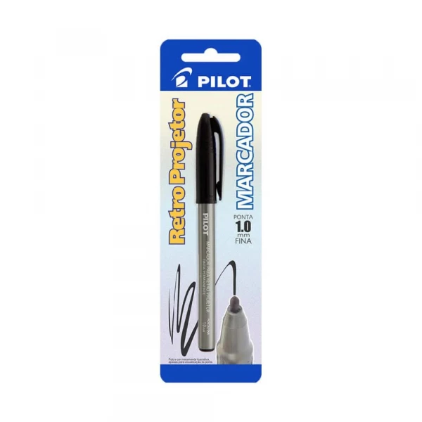 Marcador Retro Projetor Preta 1.0 Pilot