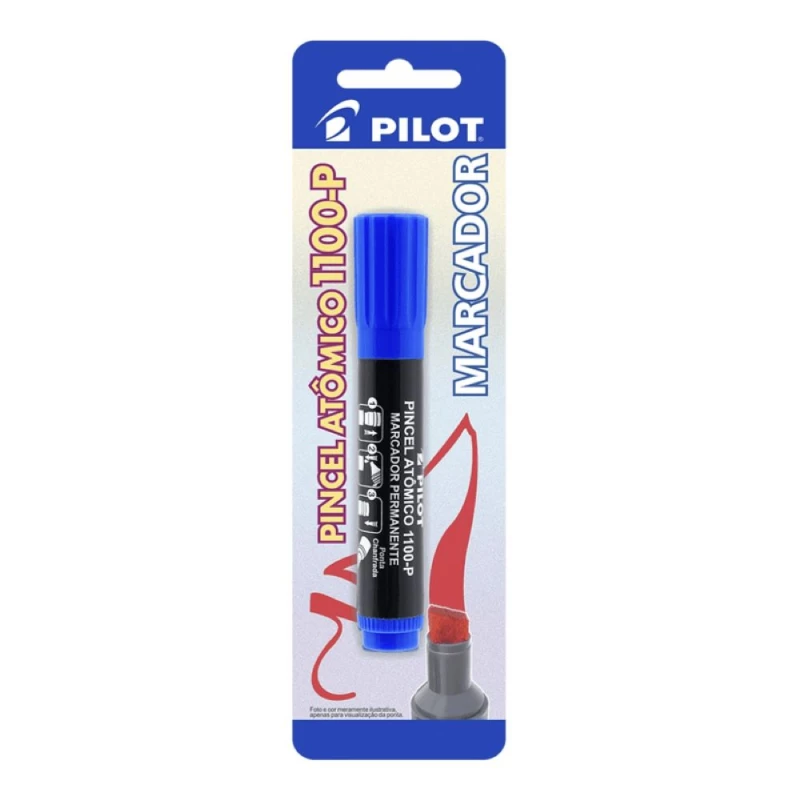 Marcador Pincel Atomico 1100 P Azul Pilot