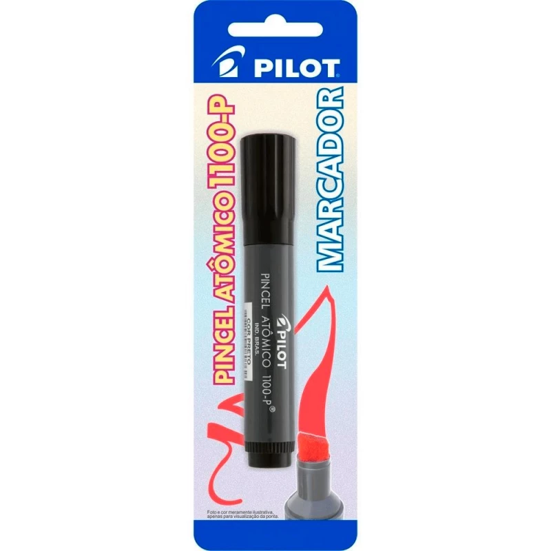 Marcador Pincel Atomico 1100 P Preta Pilot