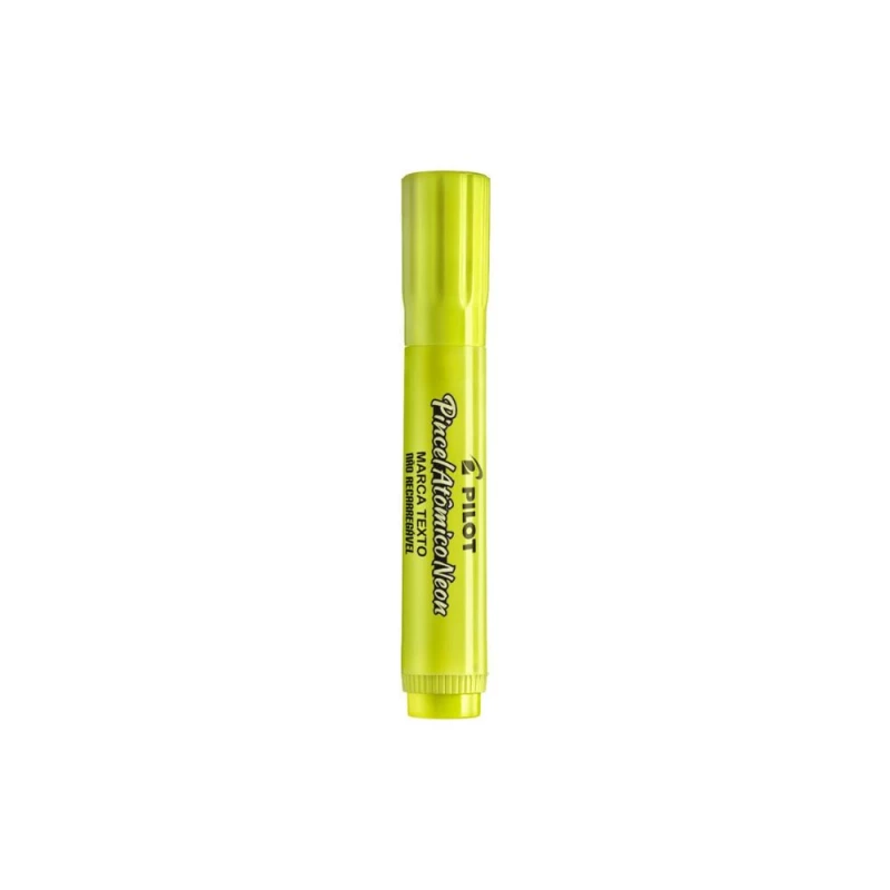 Marca Texto Pincel Atomico Neon Amarelo Unidade Pilot