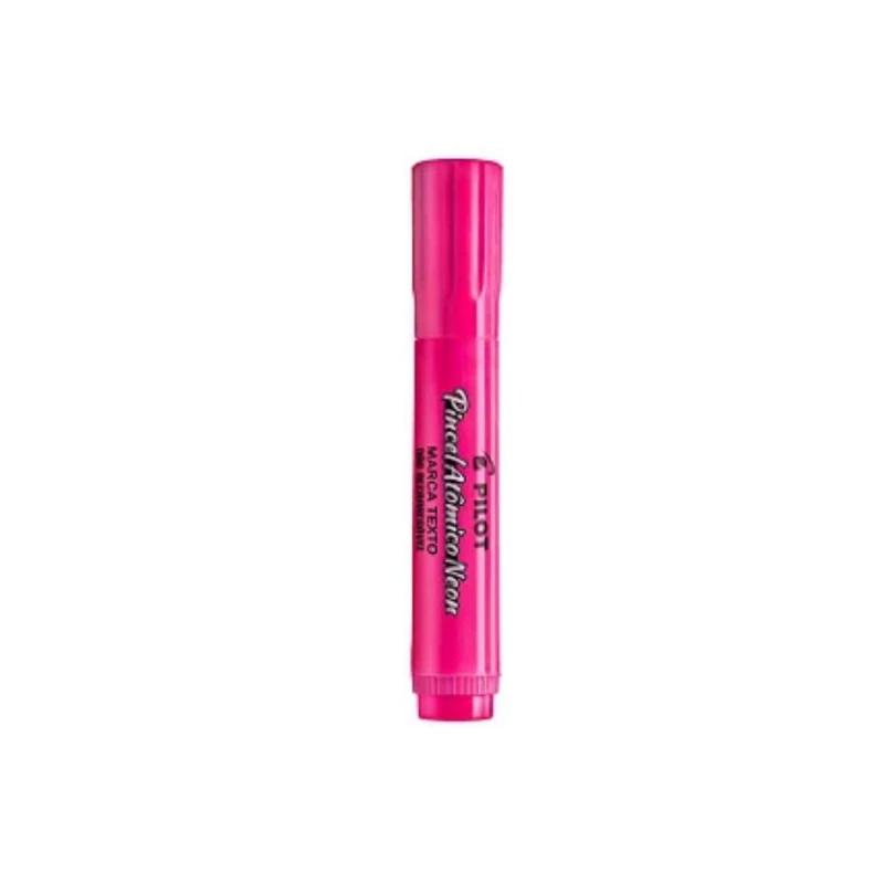 Marca Texto Pincel Atomico Neon Rosa Unidade Pilot