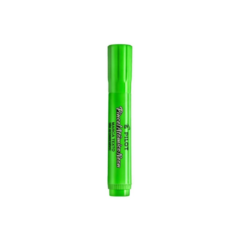 Marca Texto Pincel Atomico Neon Verde Unidade Pilot