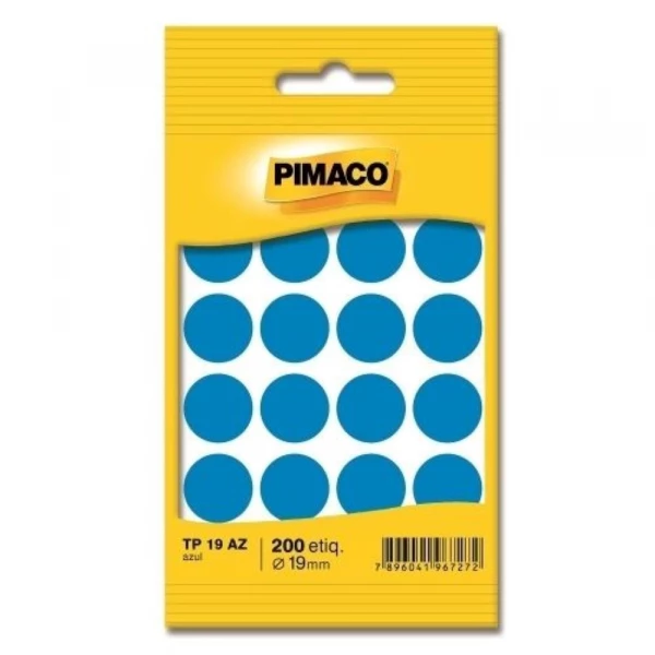 Etiqueta Adesiva Azul 19mm Pimaco