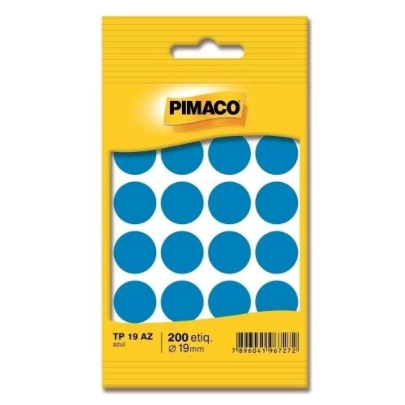 Etiqueta Adesiva Azul 19mm Pimaco