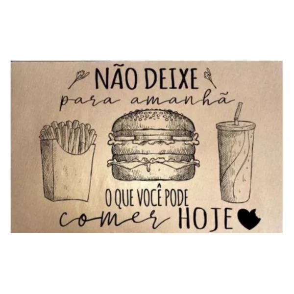 Toalha Americana Para Lanche 25x40cm Com 100 Unidades Pluma