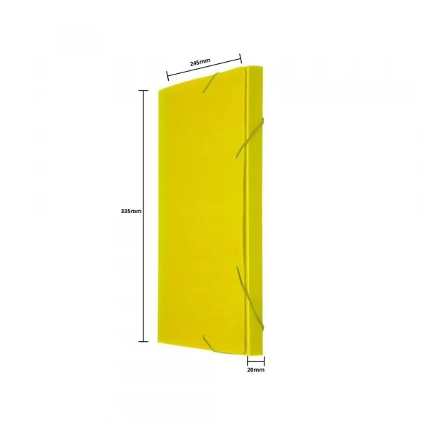 Pasta Oficio Nova Onda Amarela 20x245x335mm Polibras