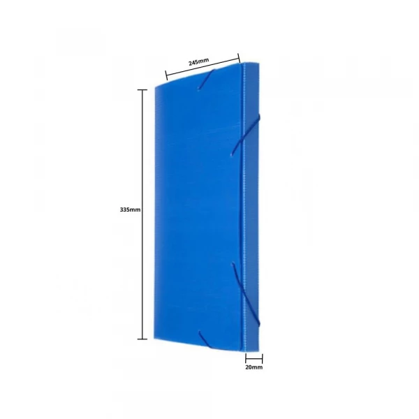Pasta Oficio Nova Onda Azul 20x245x335mm Polibras