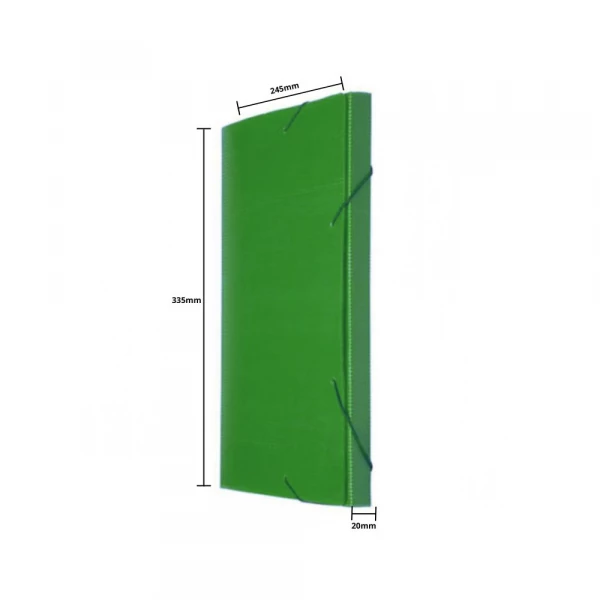 Pasta Oficio Nova Onda Verde 20x245x335mm Polibras