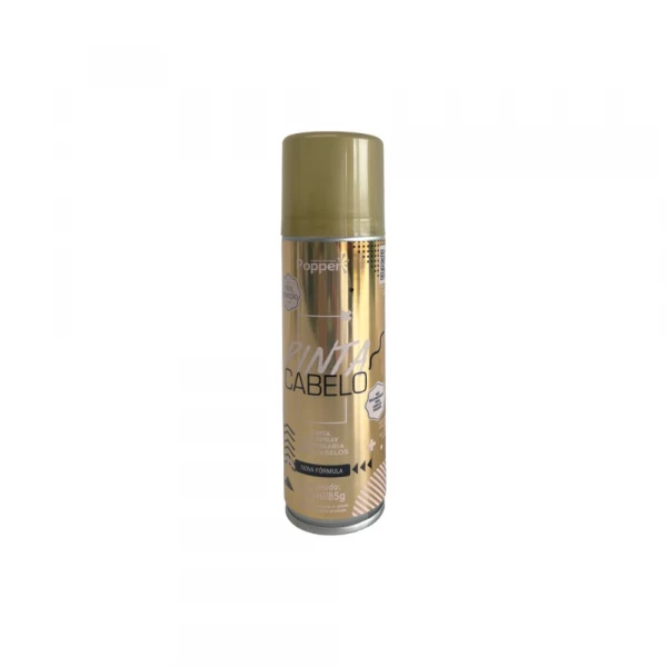 Spray Pinta Cabelo Dourado 85g Popper