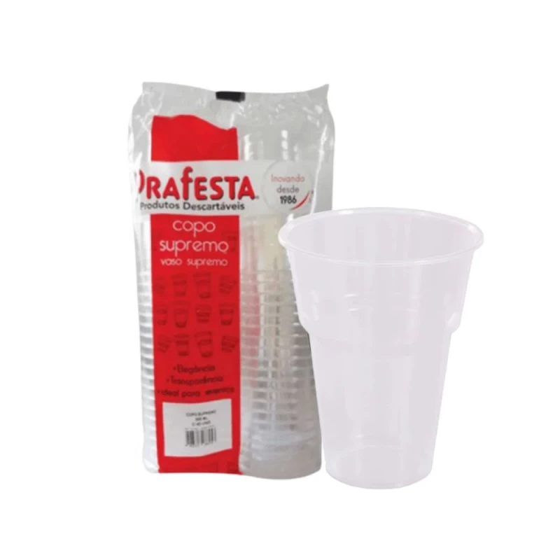 Copo Supremo 500ml Com 30 Unidades Prafesta