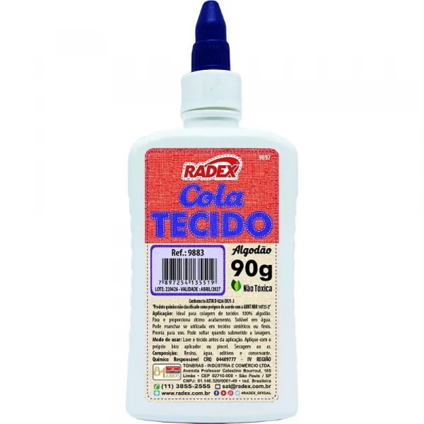 Cola Para Tecido 90g Radex