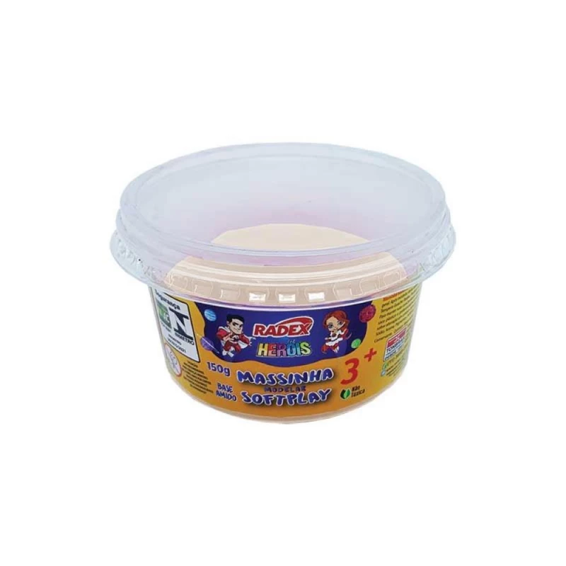 Massinha De Modelar Softplay Branca 150g Radex