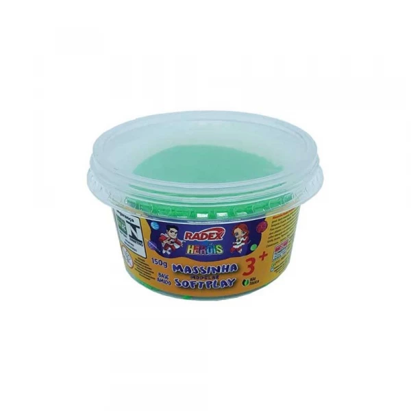 Massinha De Modelar Softplay Verde 150g Radex
