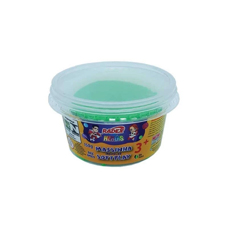 Massinha De Modelar Softplay Verde 150g Radex