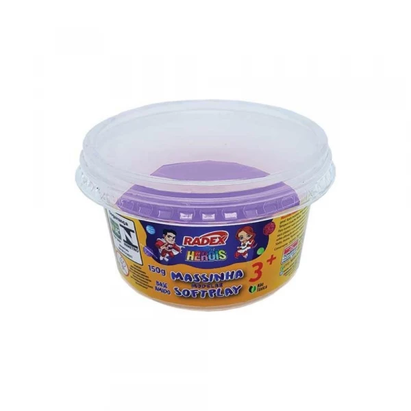 Massinha De Modelar Softplay Violeta 150g Radex