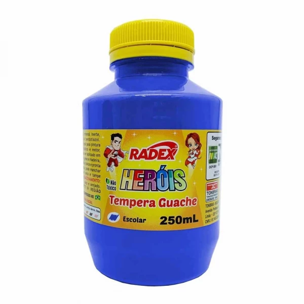 Tinta Guache Azul 250ml Radex